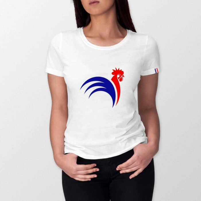 T-shirt Coq France - 100 % Made in France - BIO - femme