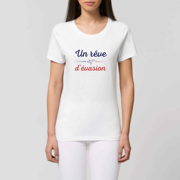 T-shirt femme Un rêve d'évasion porté