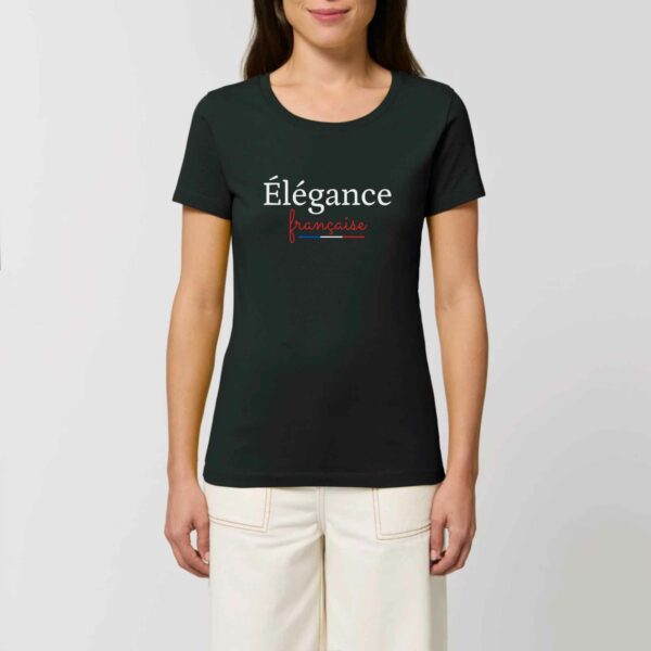 T-shirt Élégance française - BIO - femme - porté